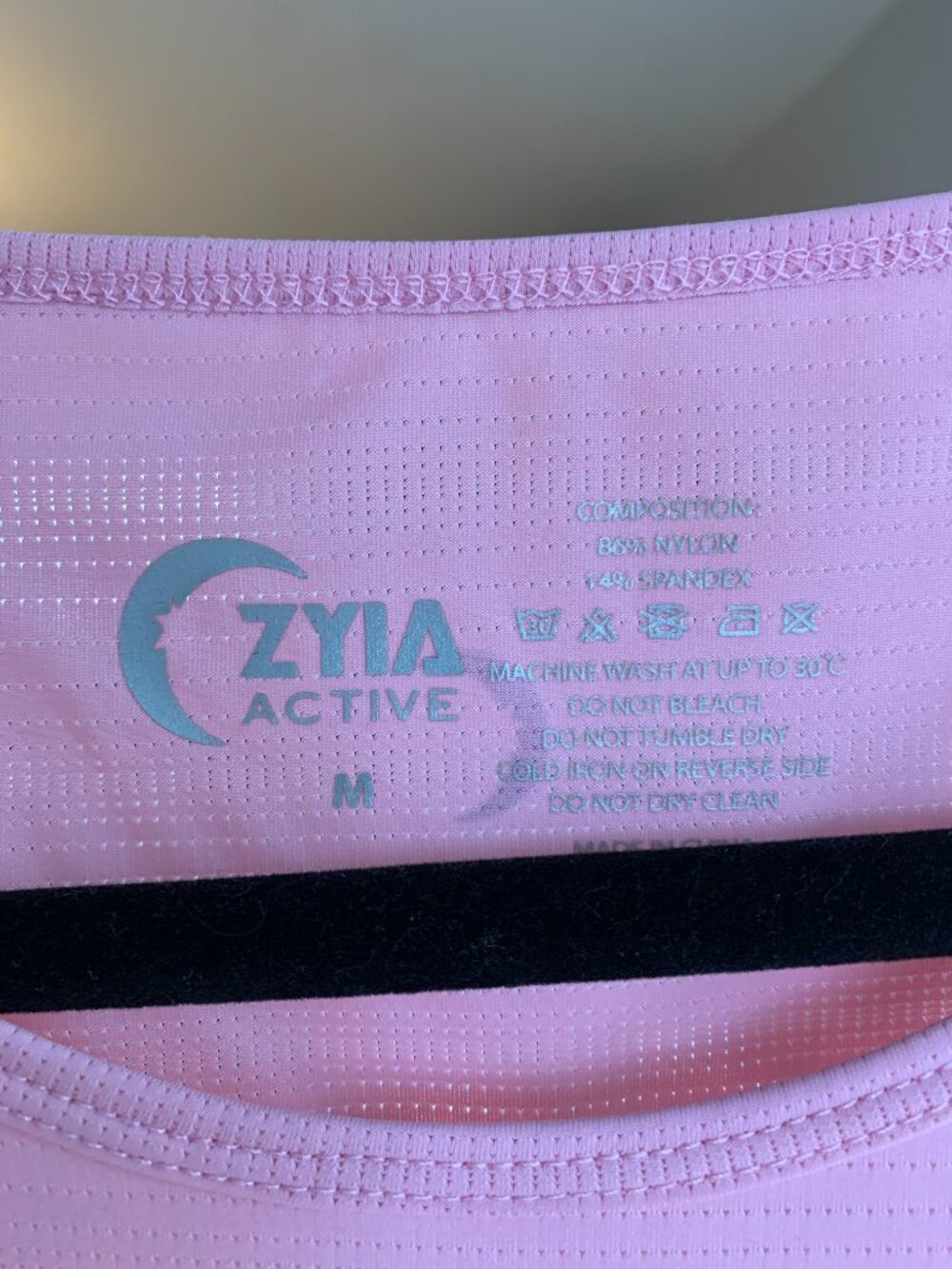 Zyia Active Pink Horizon Open Back Muscle Tank Top
